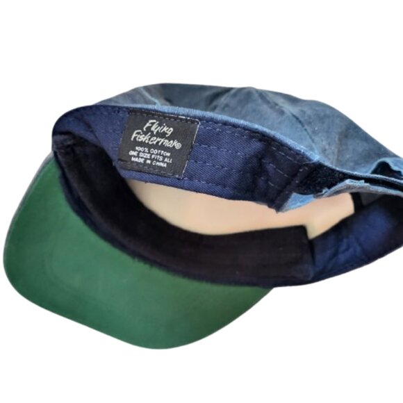 FLYING FISHERMAN Denim Blue Jean Marlin Cap - NWOT Men's OS - Picture 8 of 8